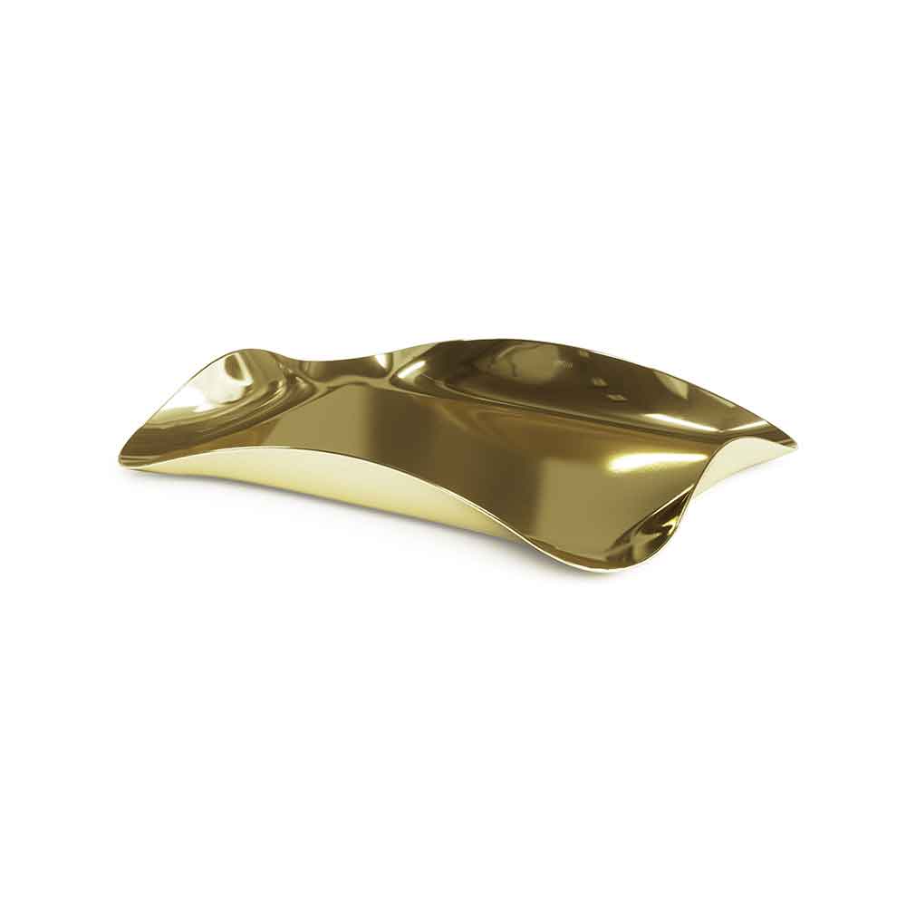 מגש גלים זהב