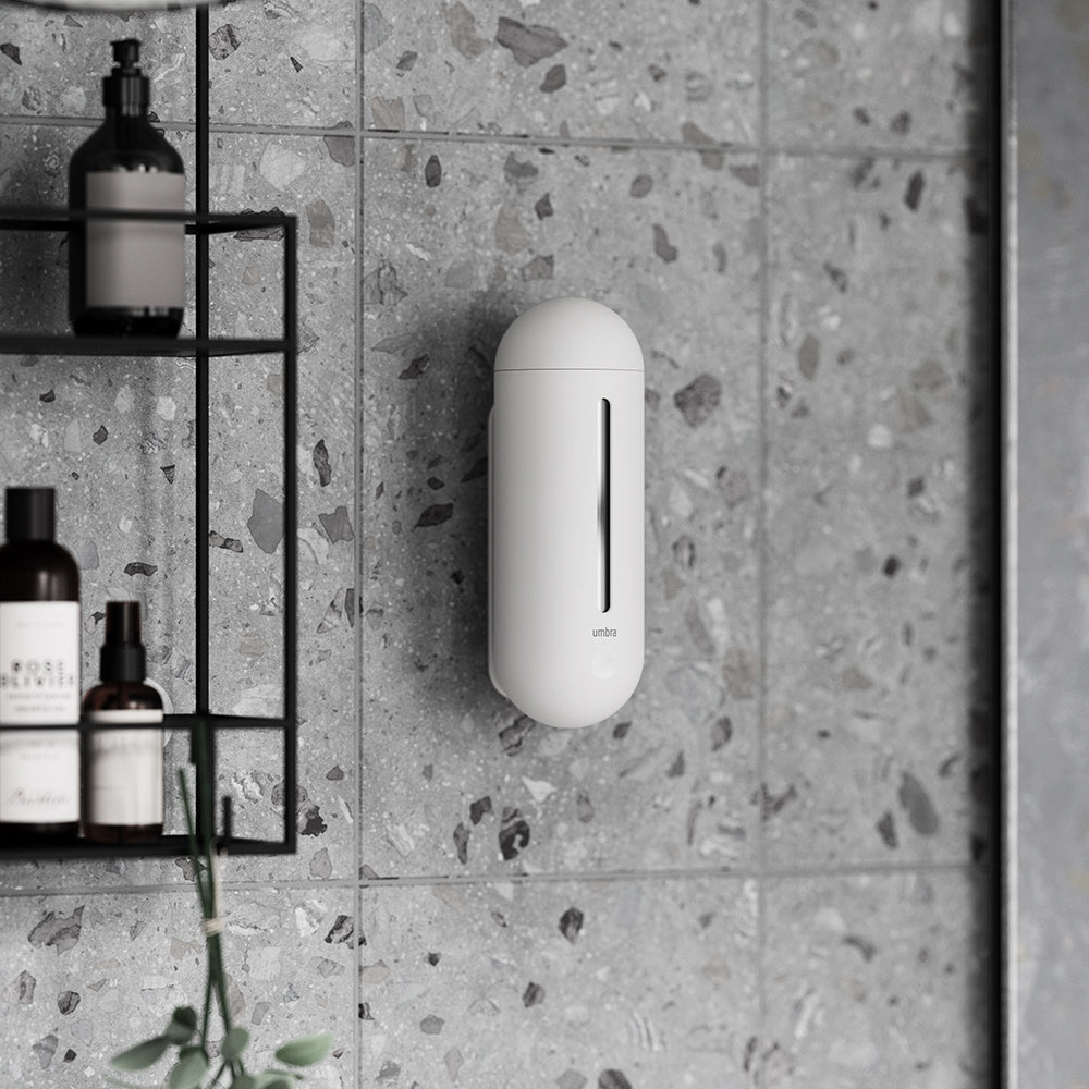 דיספנסר לסבון נצמד לקיר לבן PENGUIN