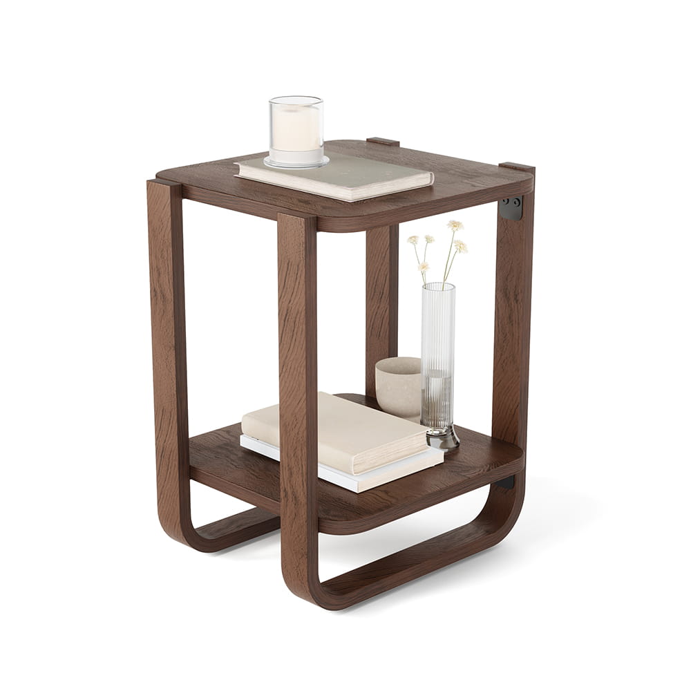 שולחן צד Bellwood אגוז מיושן