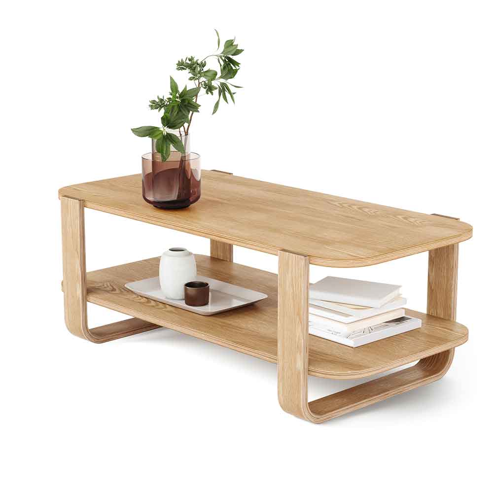 שולחן קפה Bellwood עץ טבעי