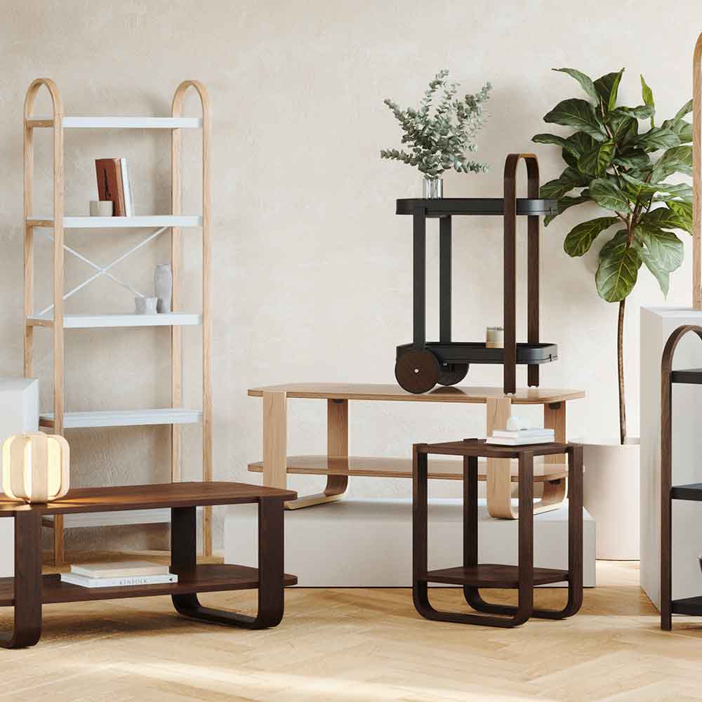 שולחן קפה Bellwood עץ טבעי