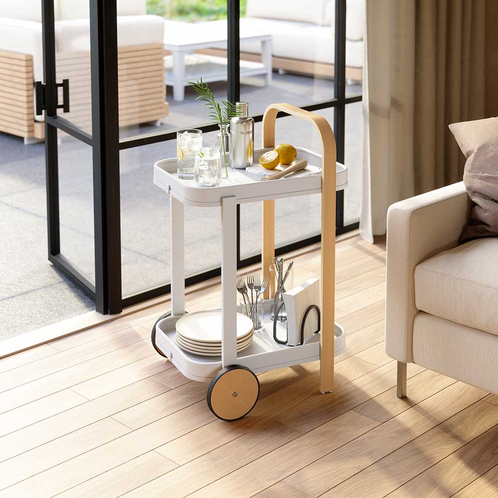 עגלת אחסון Bellwood לבן