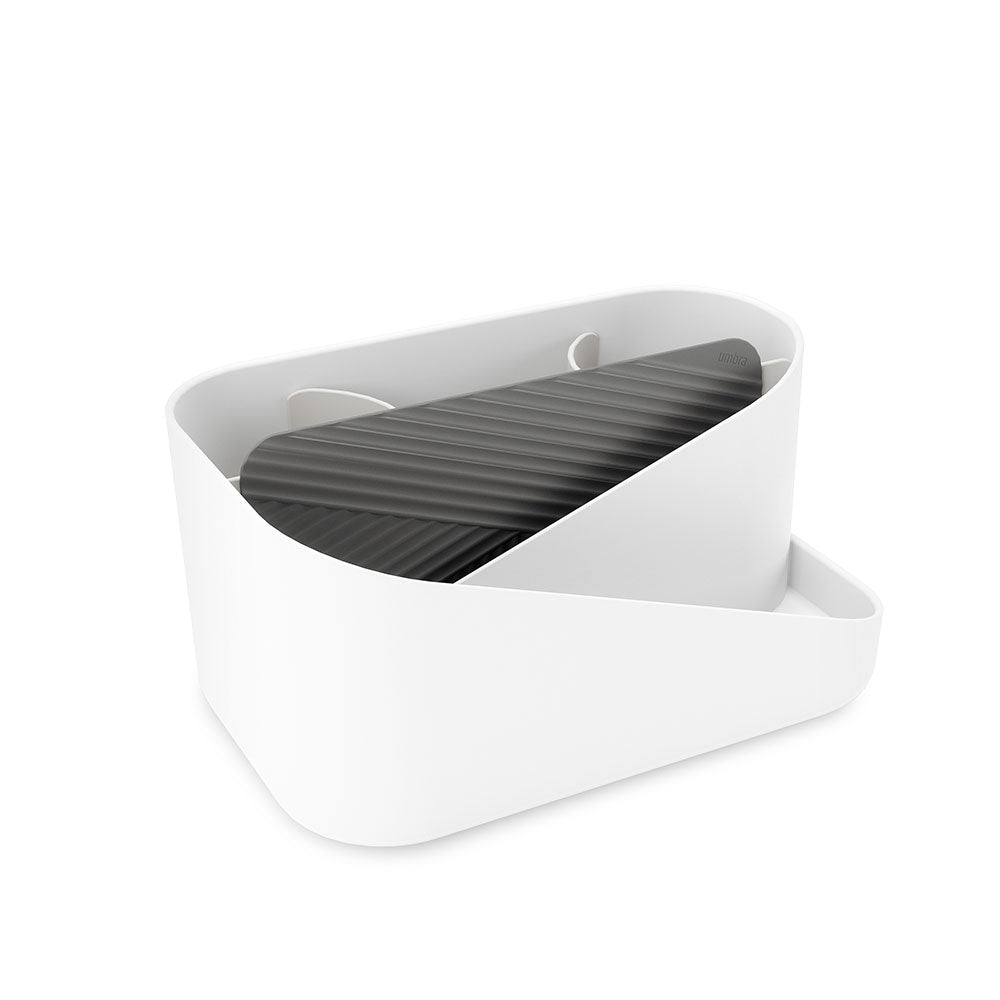 ארגונית Glam לבן/אפור