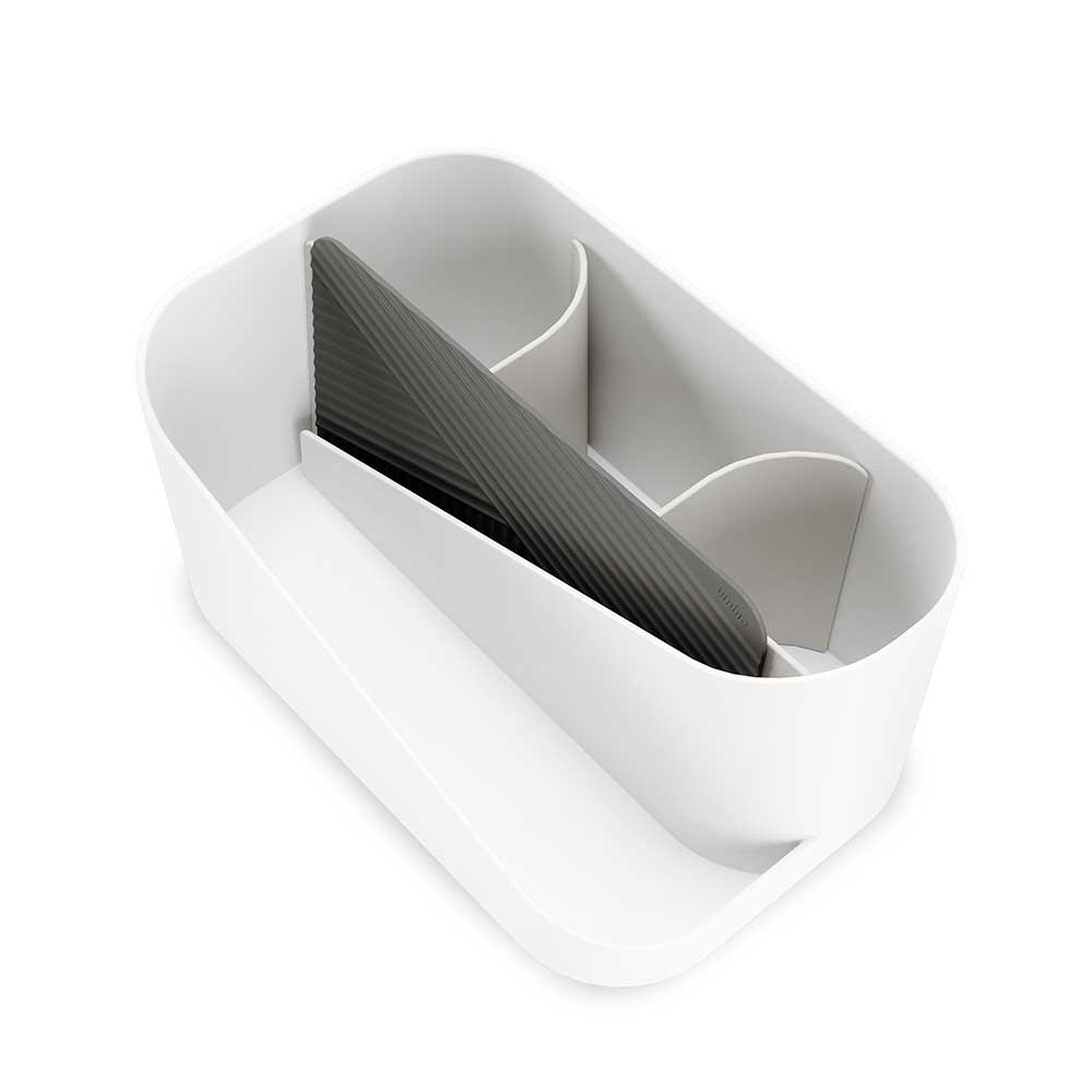 ארגונית Glam לבן/אפור