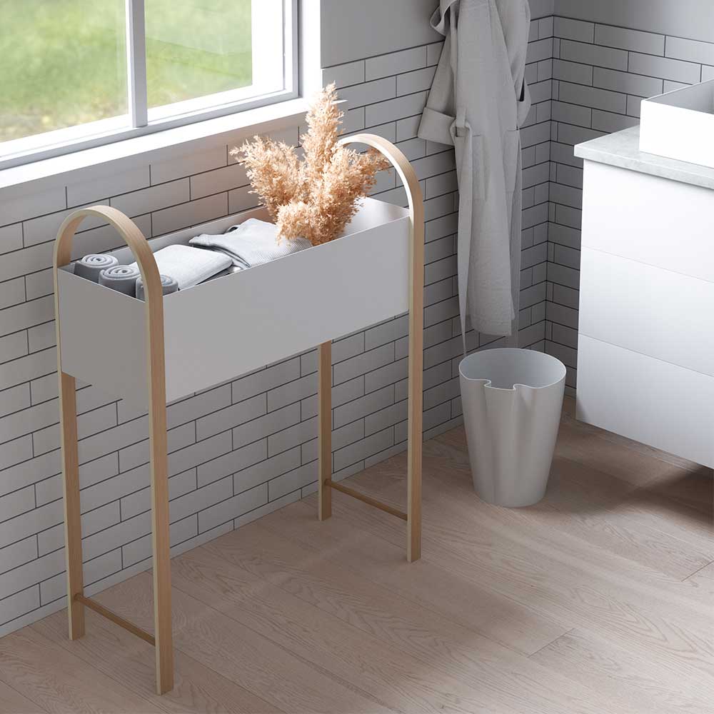 מעמד עציצים GROVE לבן