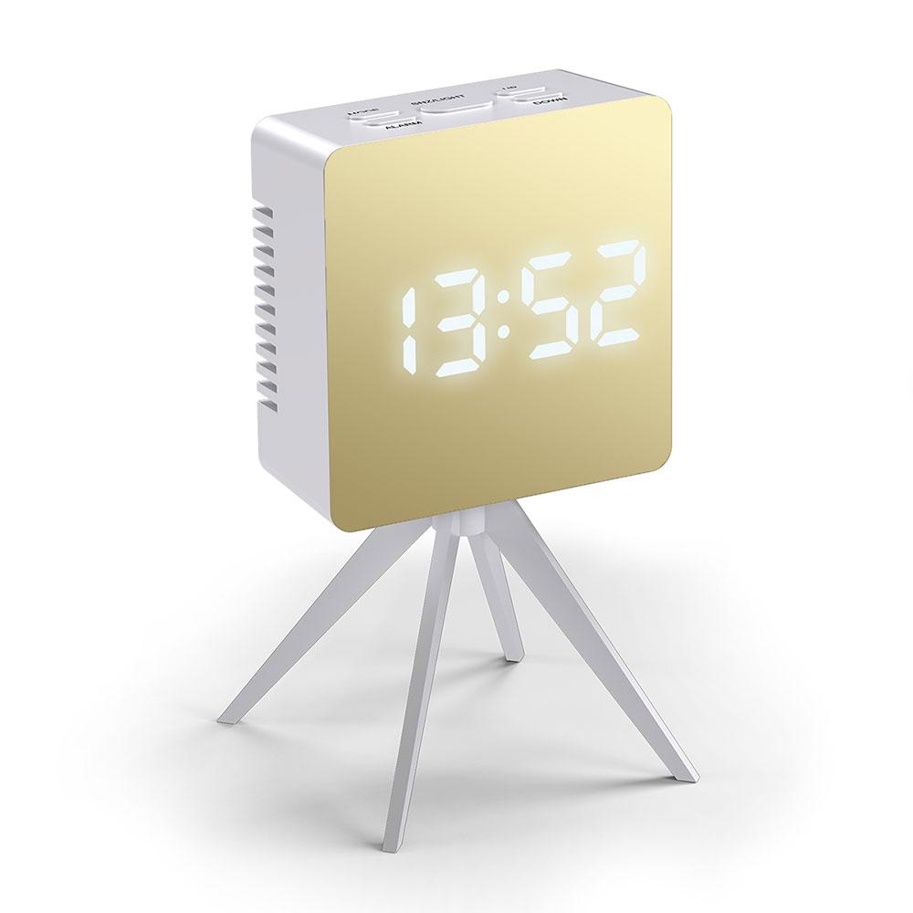 שעון מעורר דיגיטלי Droid לבן