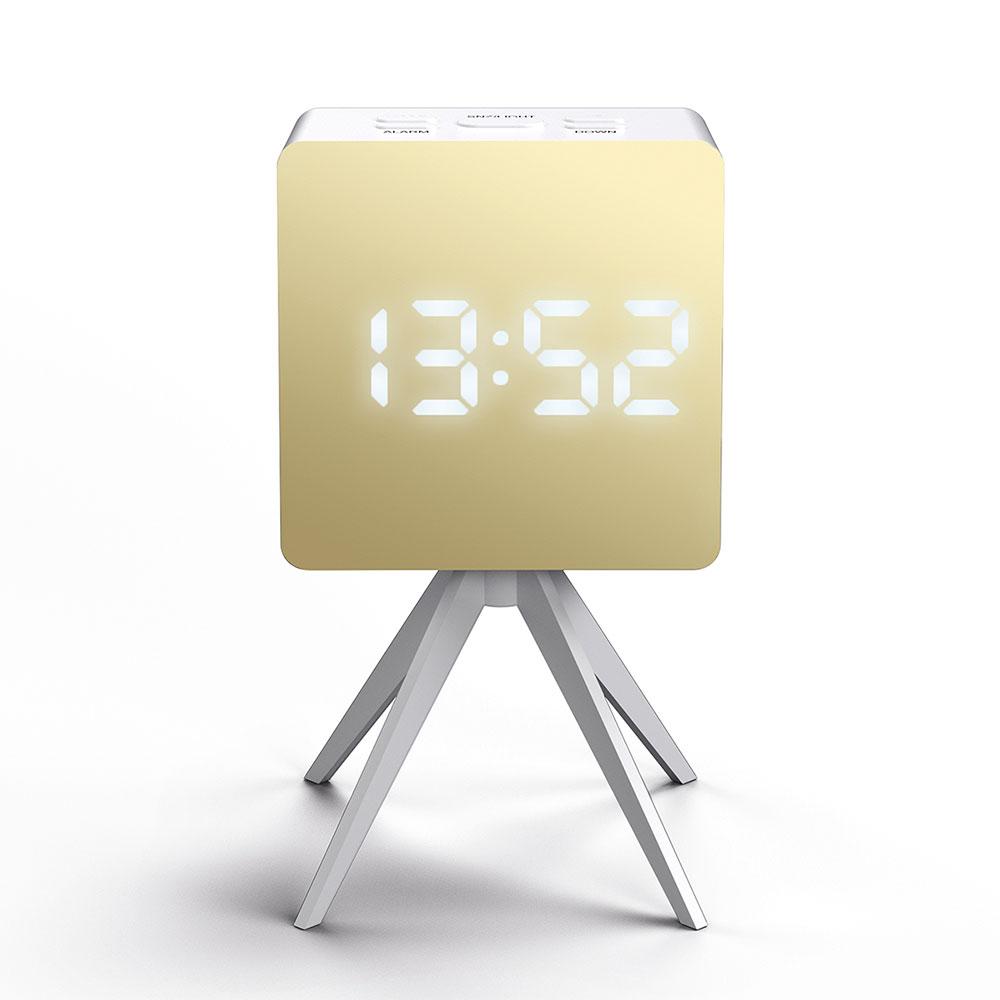 שעון מעורר דיגיטלי Droid לבן