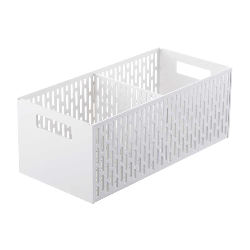 קופסת אחסון לירקות לבנה