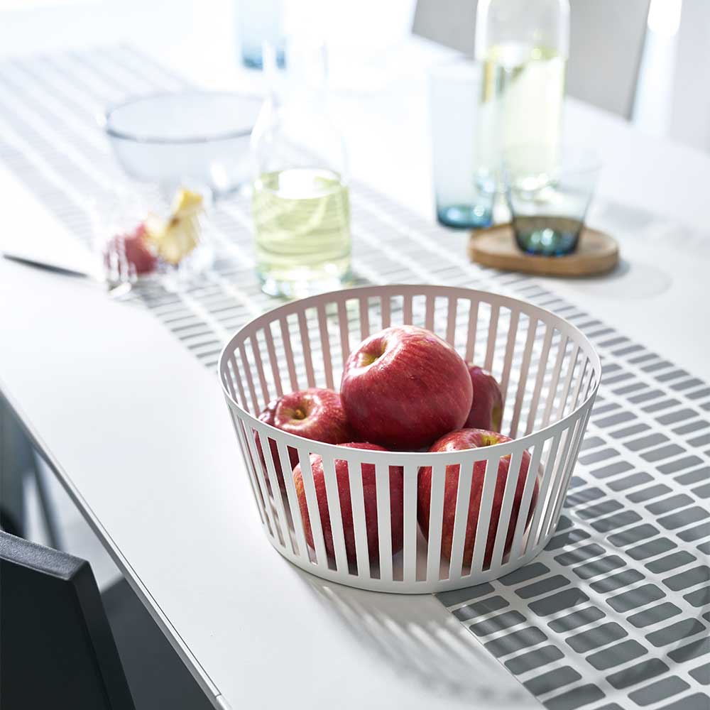 סלסלת פירות לבנה גבוה