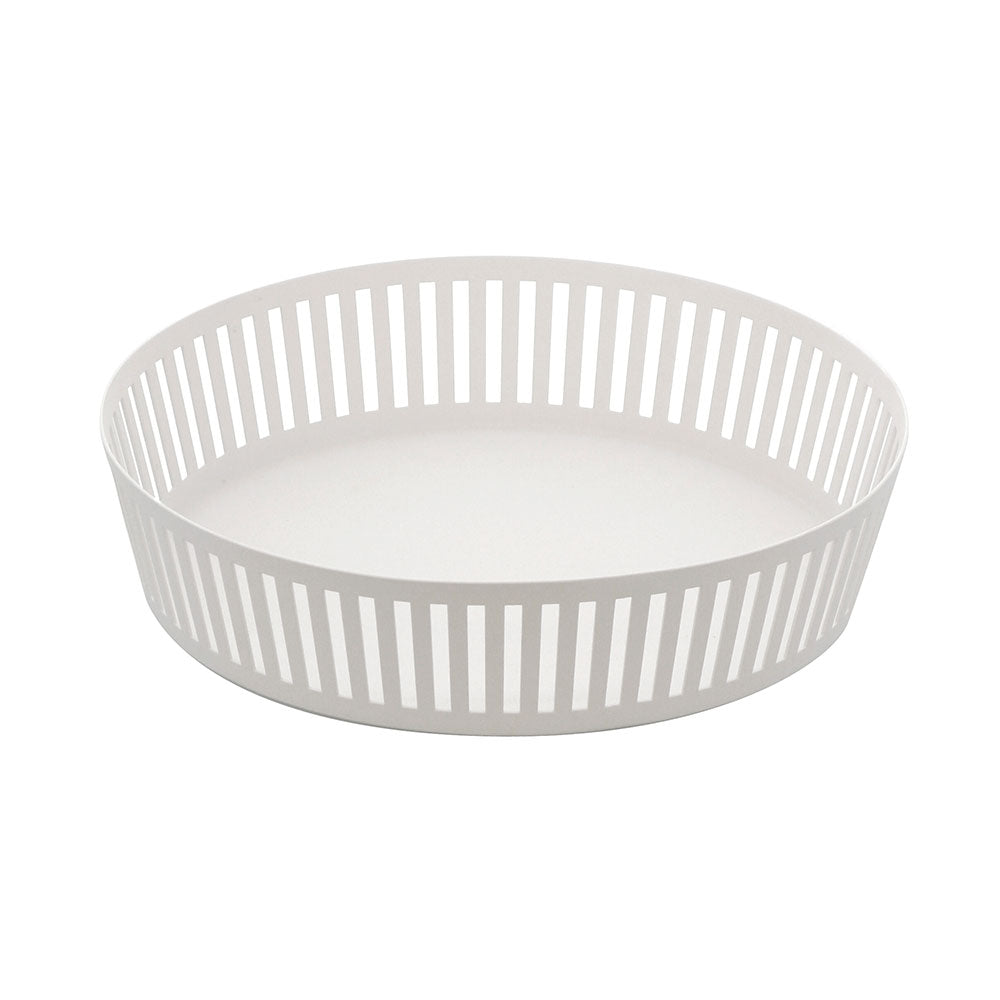 סלסלת פירות פסים לבן רחב