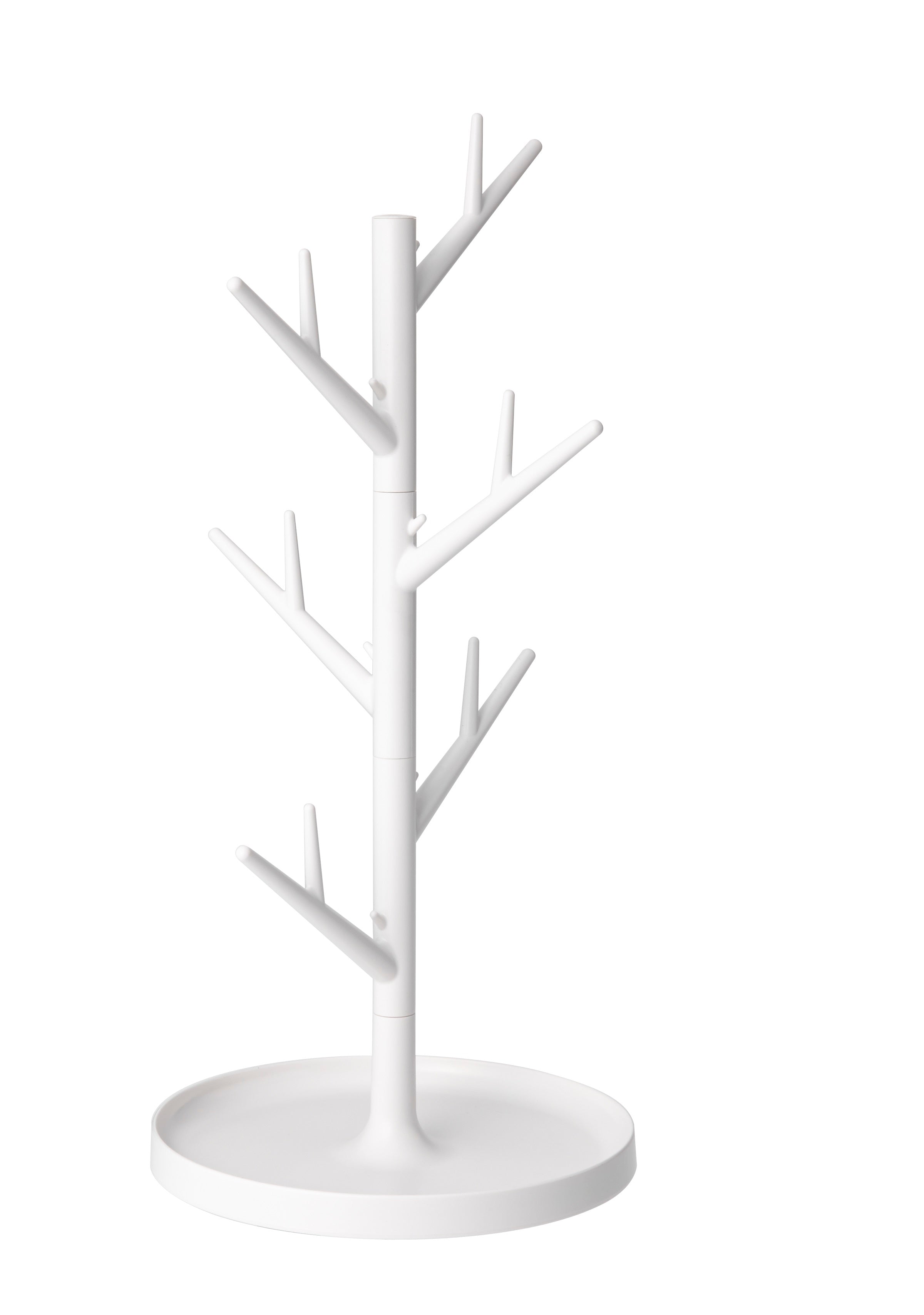 מעמד לייבוש כלים לבן