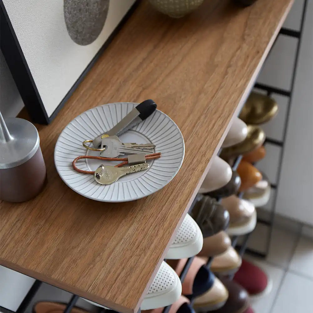 מעמד לנעליים 6 קומות TOWER שחור ועץ