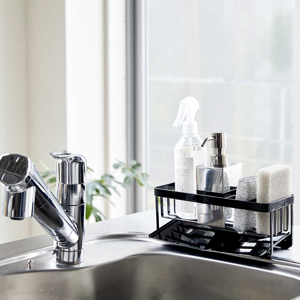 מעמד לספוג וסבון שחור