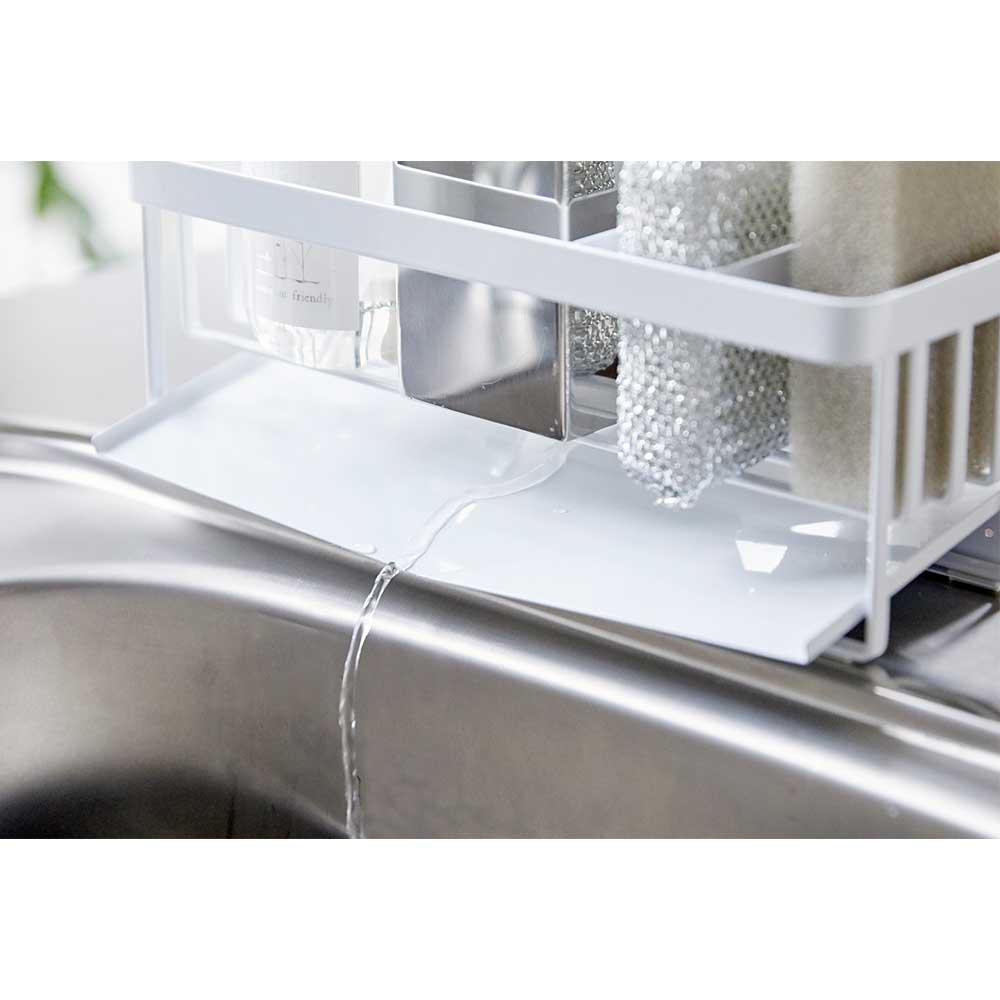 מעמד לספוג וסבון לבן