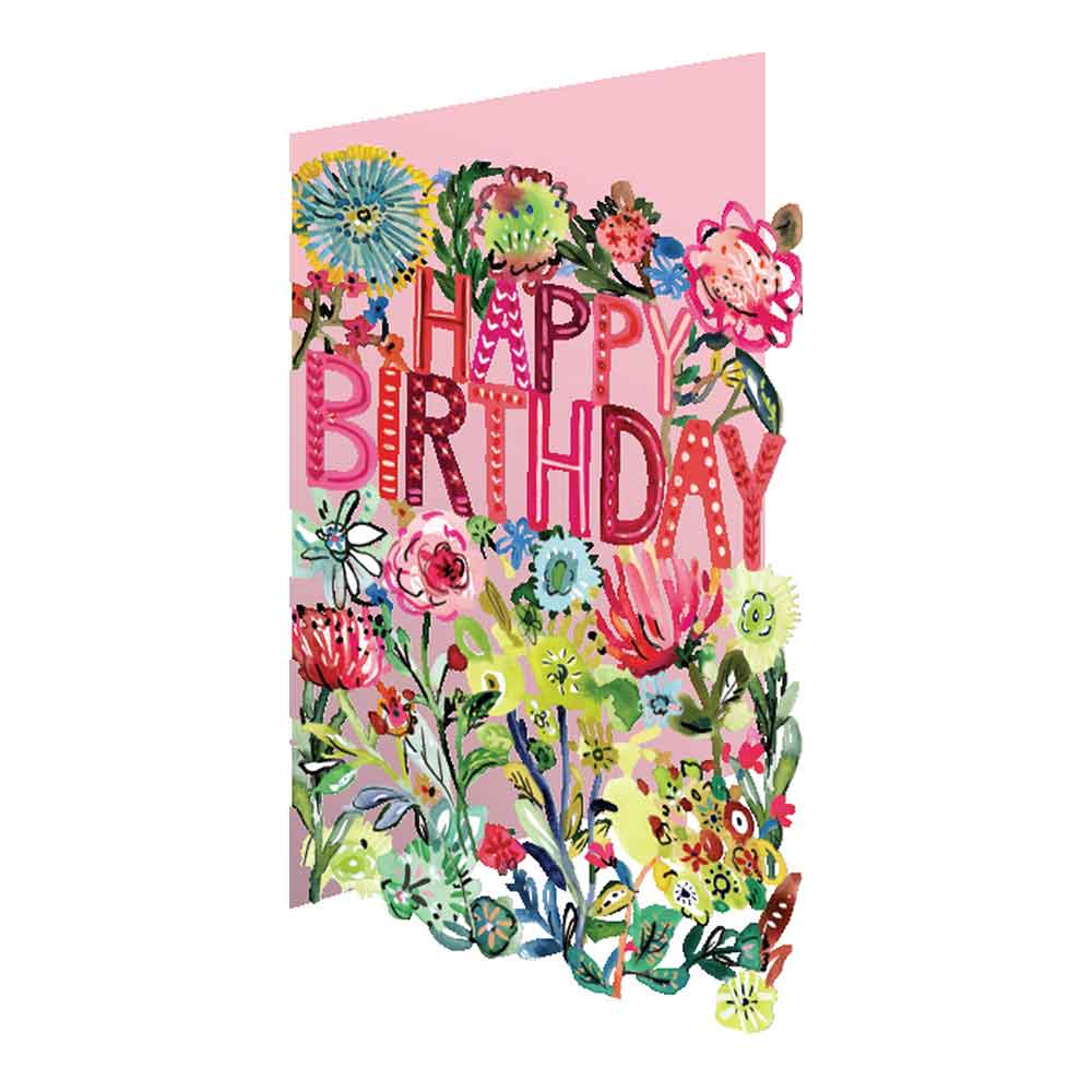 Flowery Birthday Greeting Card
