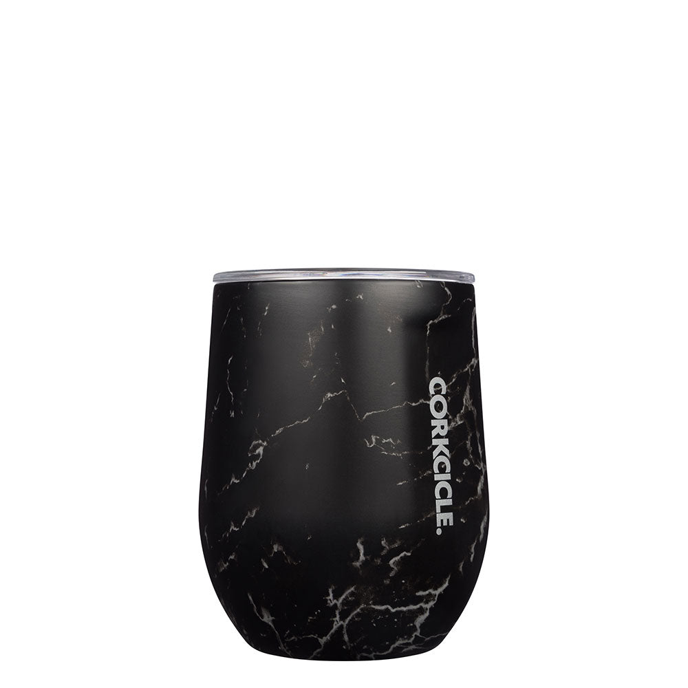 כוס STEMLESS 350ML שחור שיש