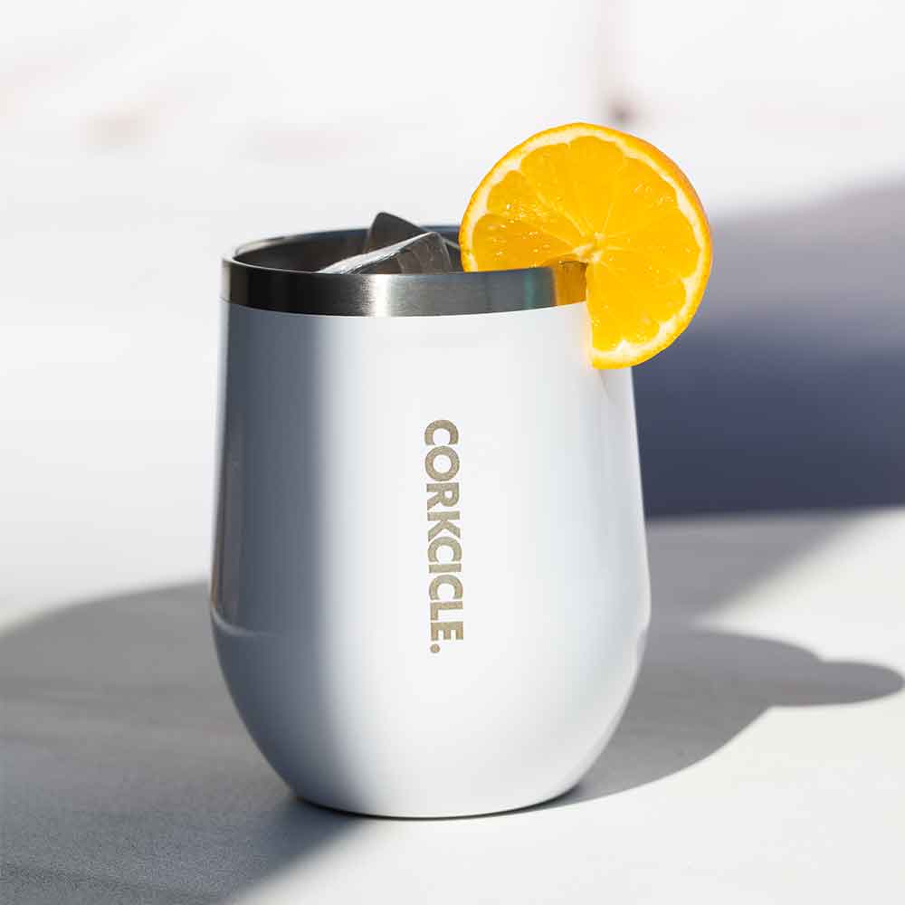 כוס STEMLESS 350ML לבן