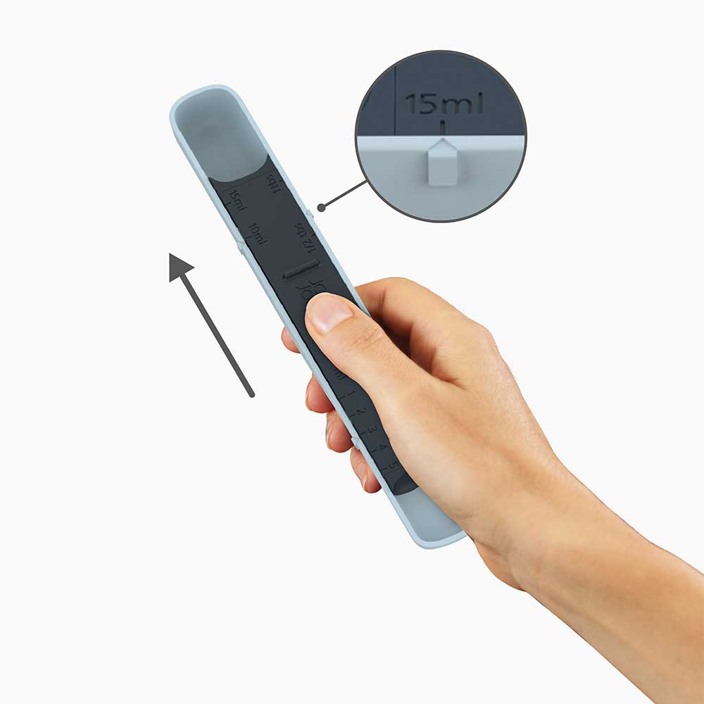 כף מדידה מתכווננת כחול