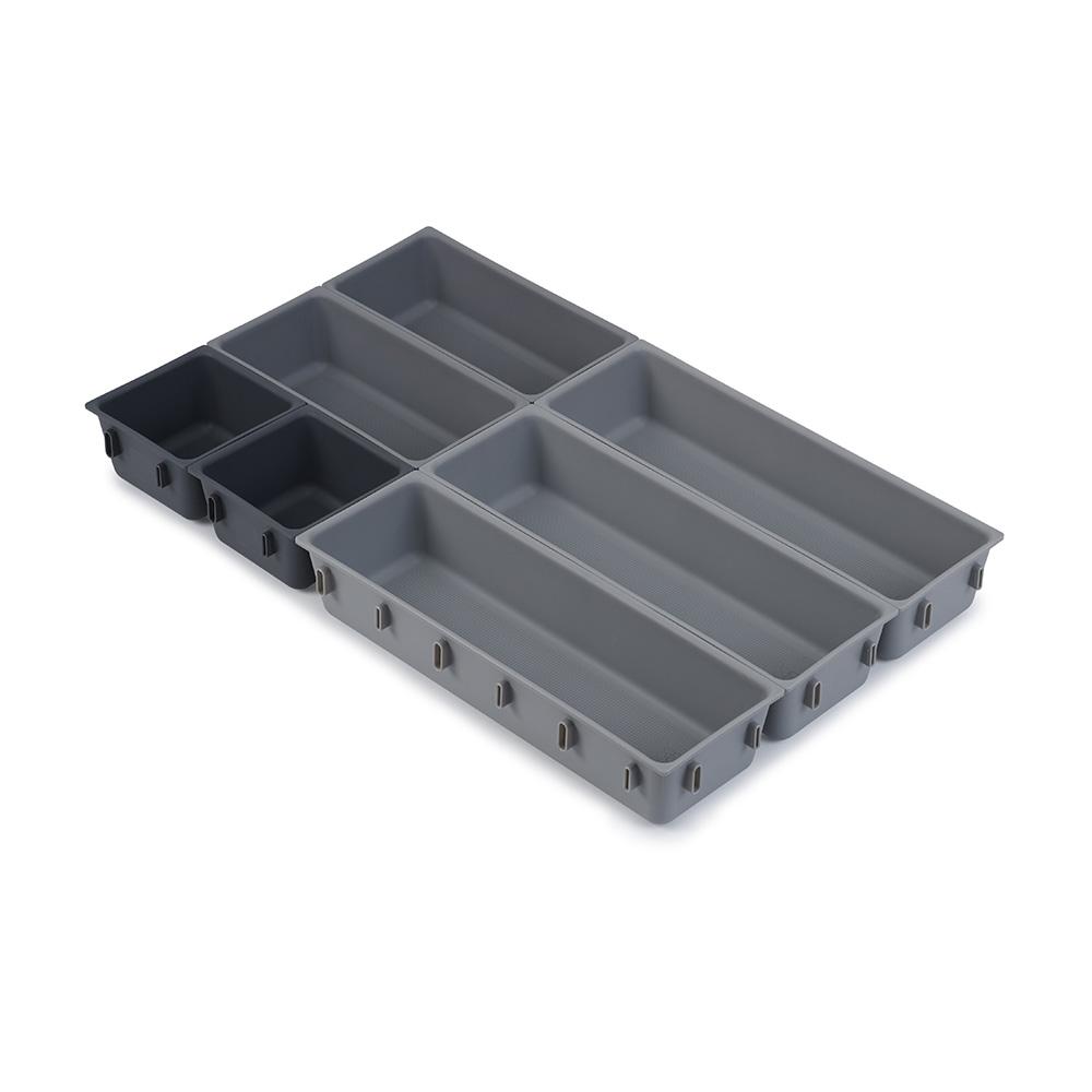 ארגונית סכום Drawer אפור 7 חלקים