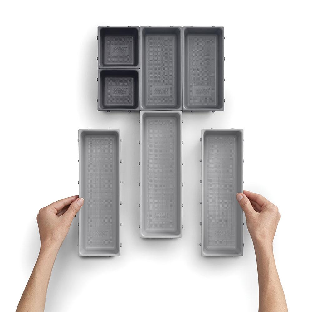 ארגונית סכום Drawer אפור 7 חלקים