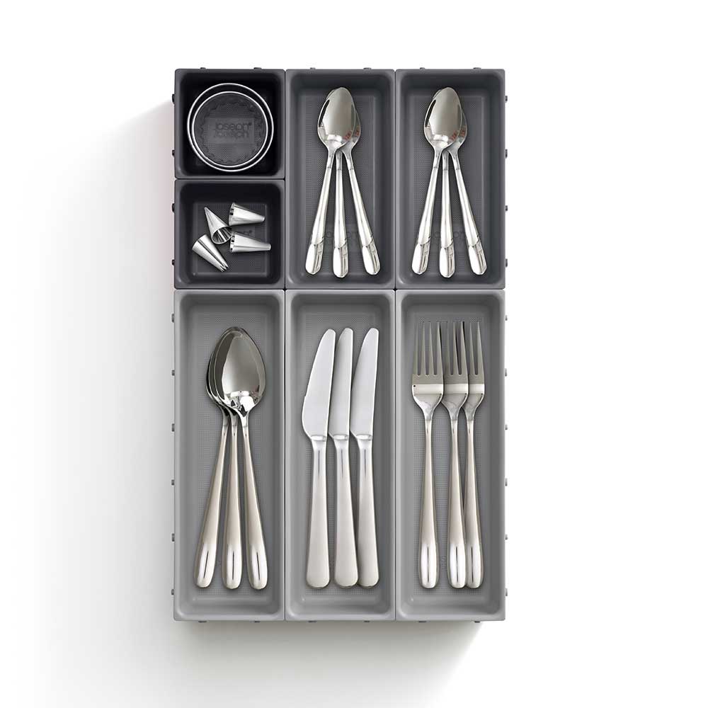 ארגונית סכום Drawer אפור 7 חלקים