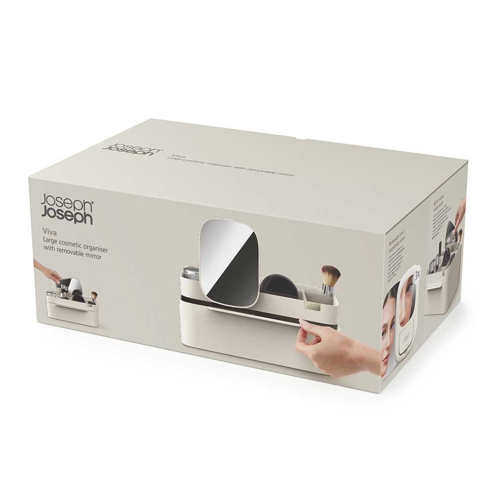 ארגונית קוסמטיקה גדולה עם מראה נשלפת Viva