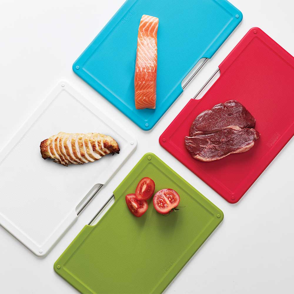 Joseph Joseph Folio 4-Piece Chopping Board Set, White