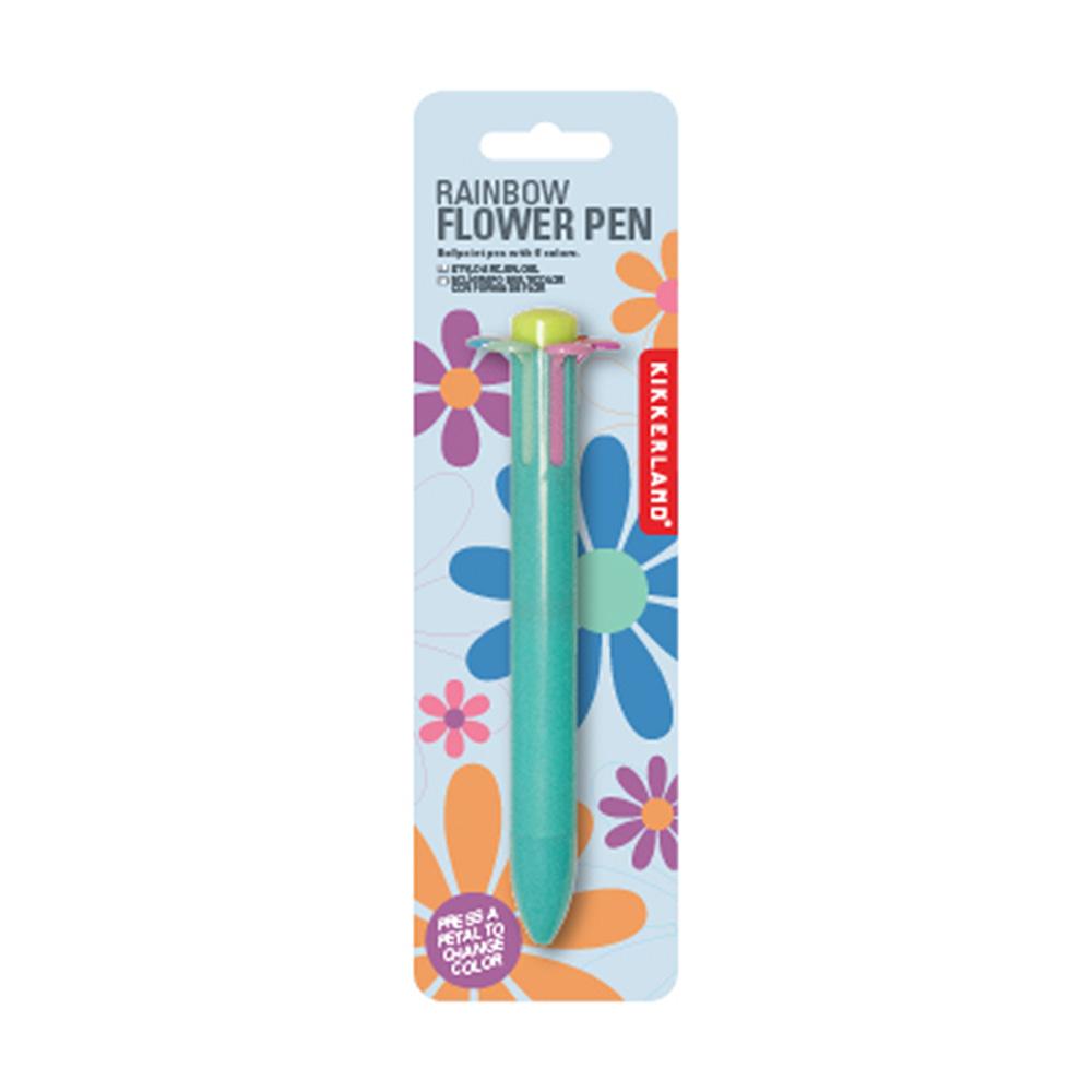 Colorful flower-shaped pen