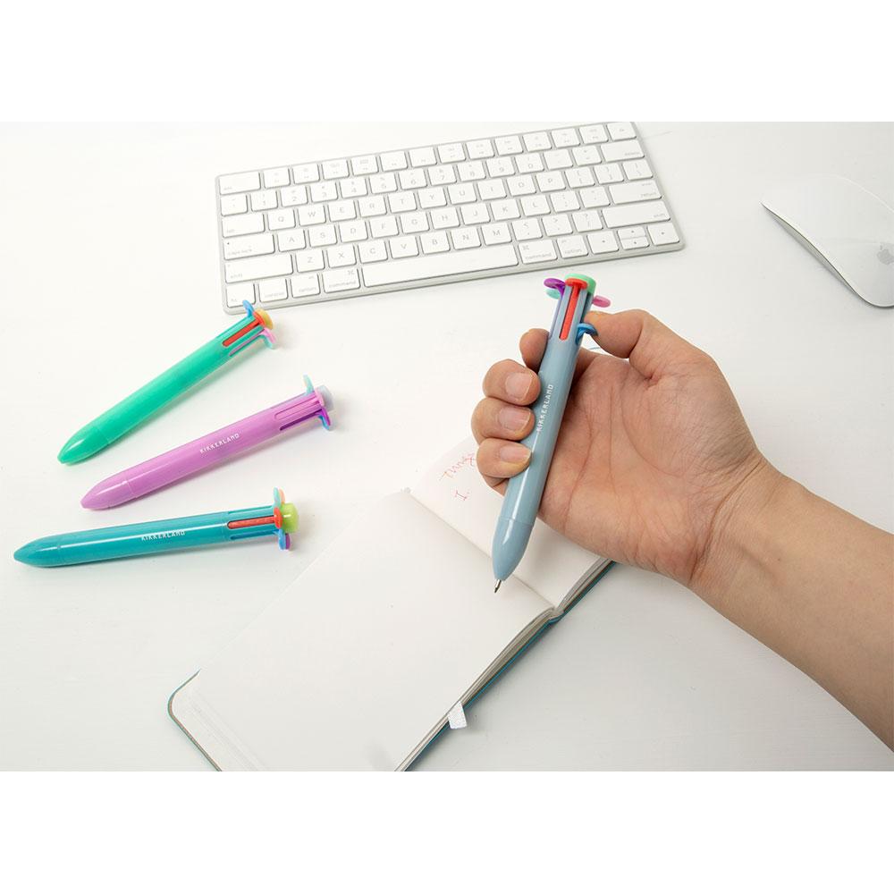 Colorful flower-shaped pen