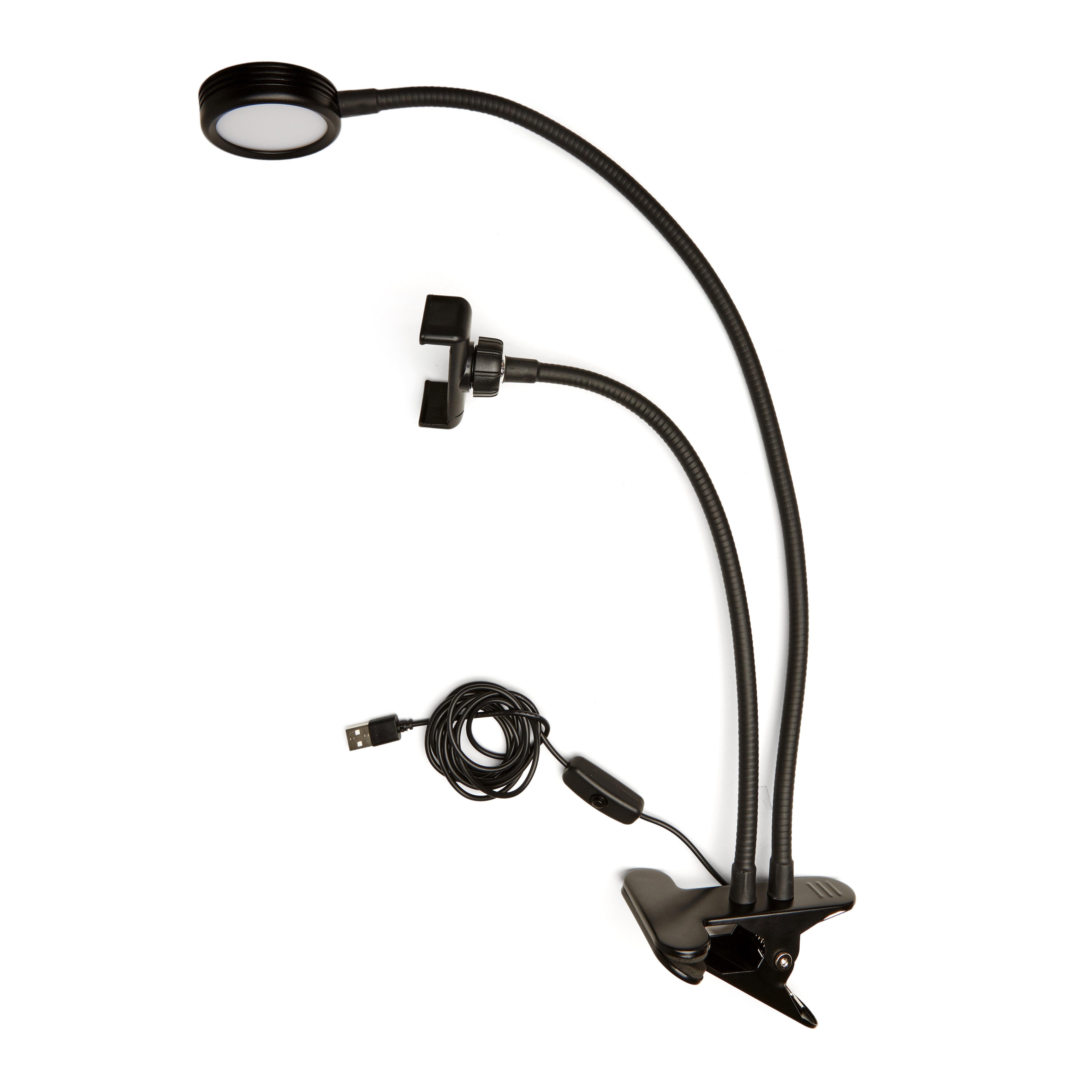 מעמד לטלפון עם מנורה