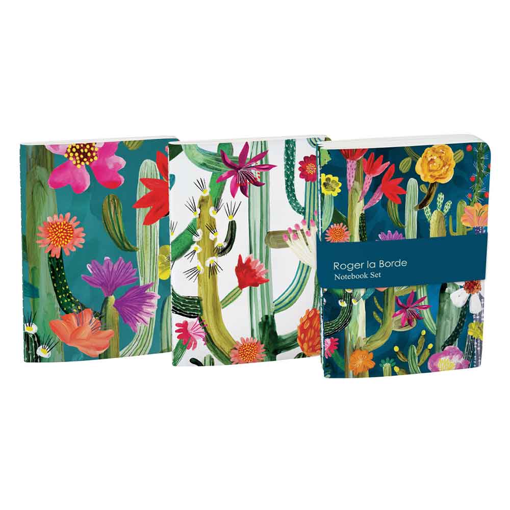Set of 3 A6 Cactus Notebooks