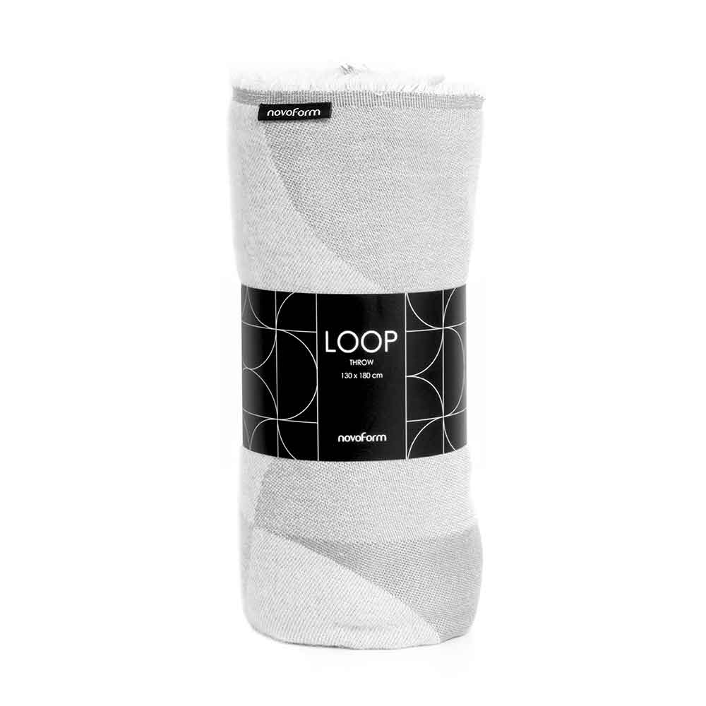 שמיכת טלוויזיה LOOP אפור בהיר