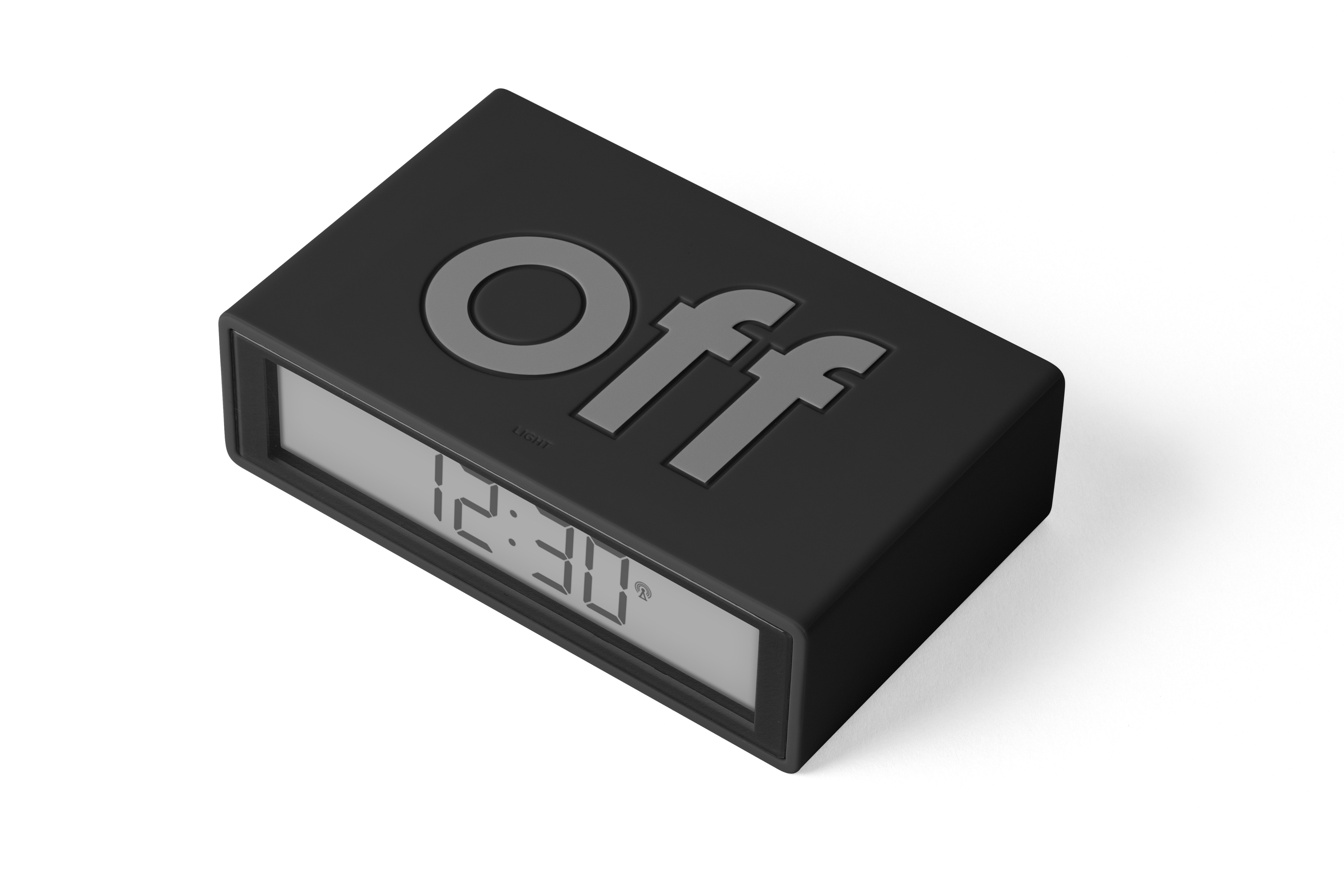 שעון מעורר FLIP שחור גומי