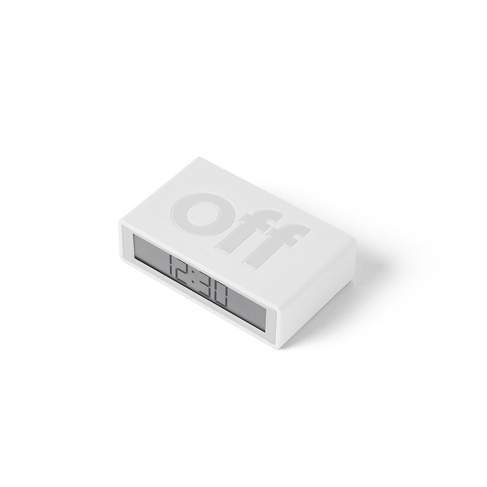 שעון מעורר FLIP TRAVEL לבן