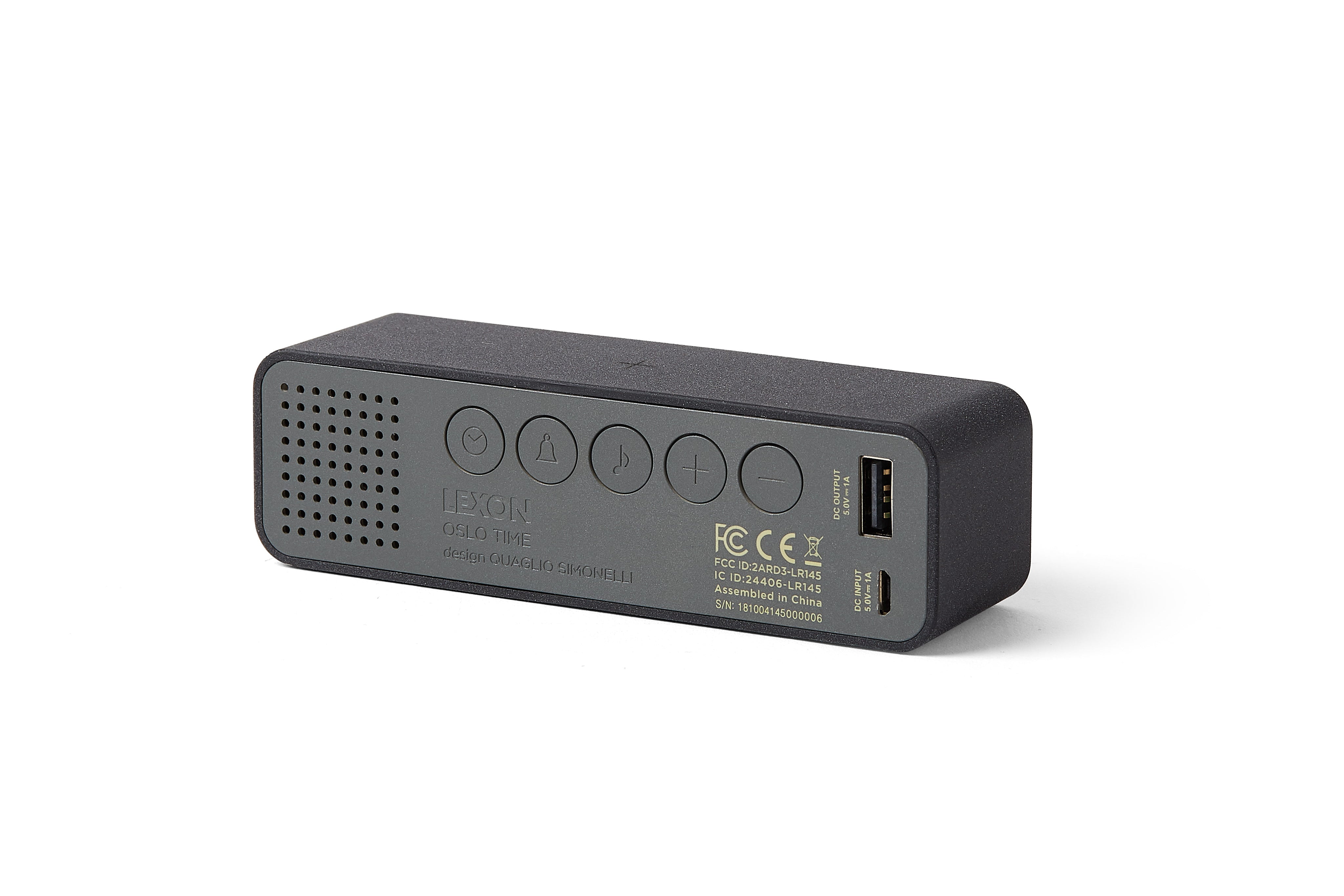 שעון מעורר OSLO אפור כהה