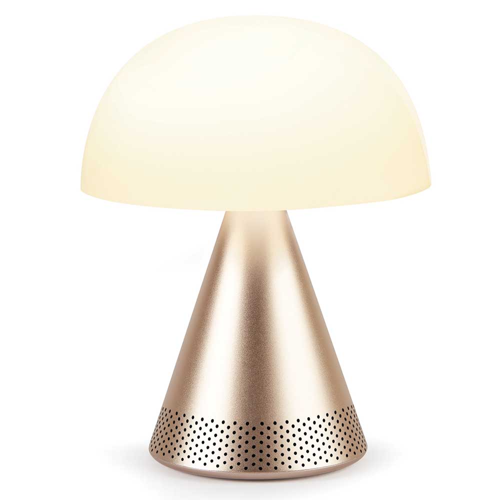 Mina audio מנורה+רמקול זהב