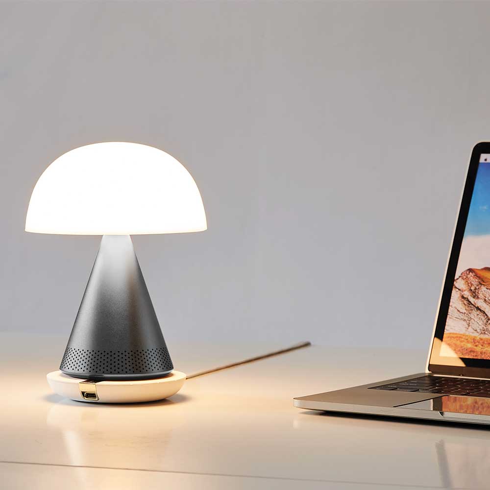 מנורה + רמקול MINA L מתכת מטלי