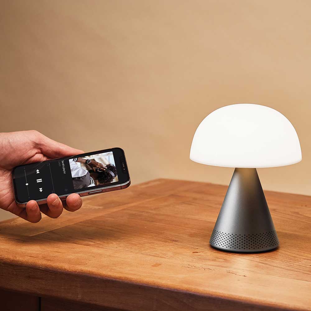 מנורה + רמקול MINA L מתכת מטלי