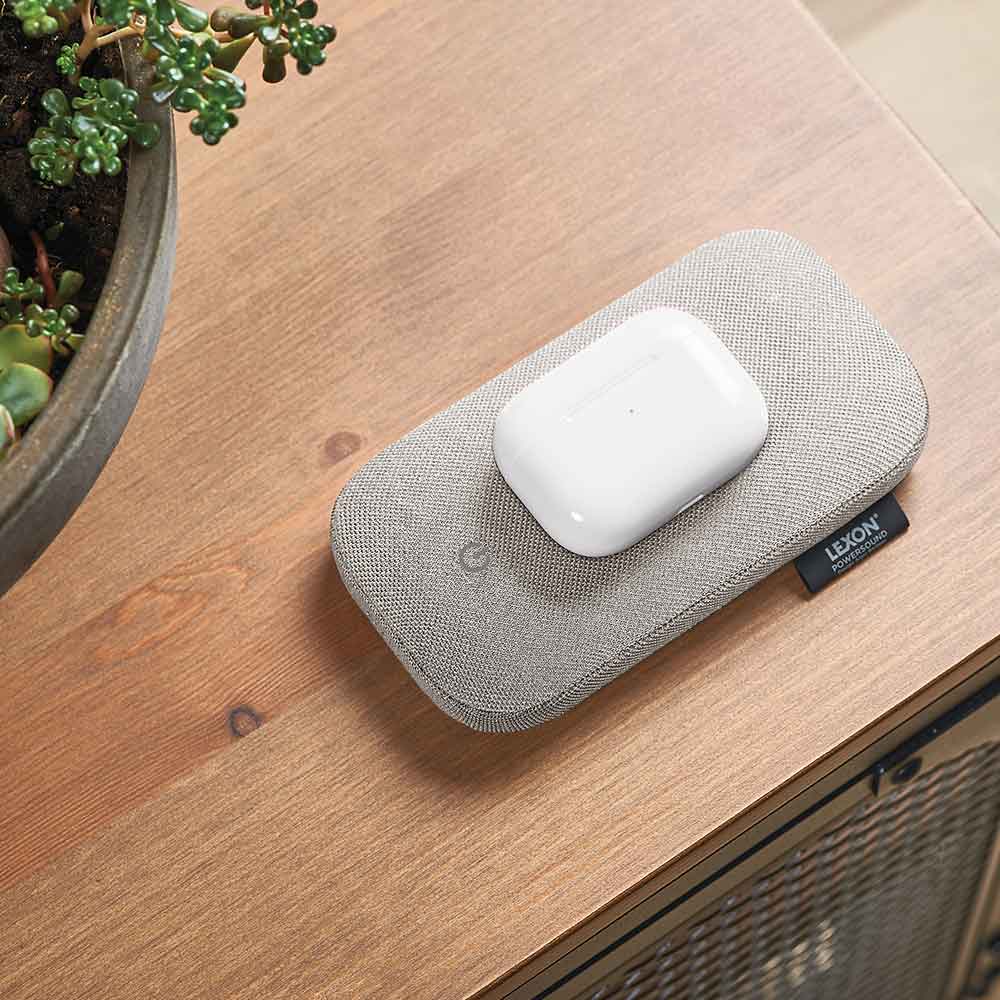 מטען נייד ורמקול POWERSOUND אפור