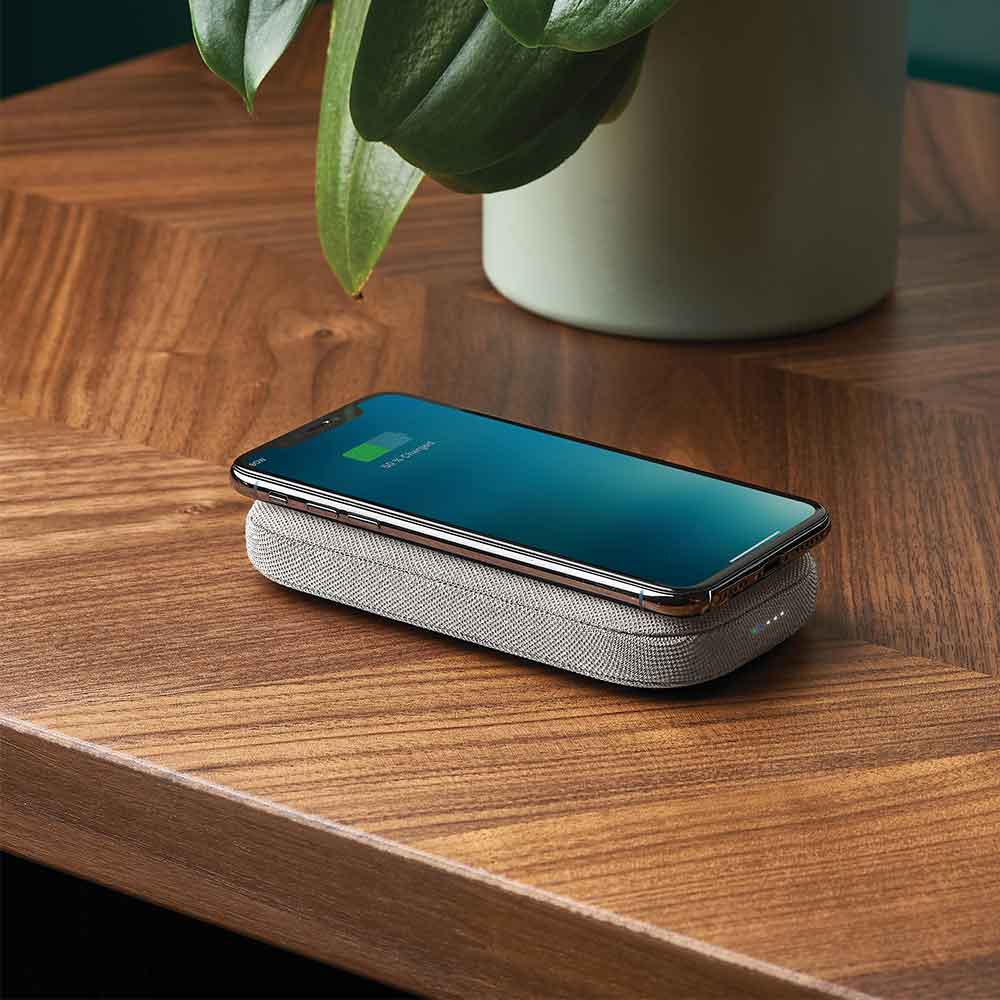 מטען נייד ורמקול POWERSOUND אפור