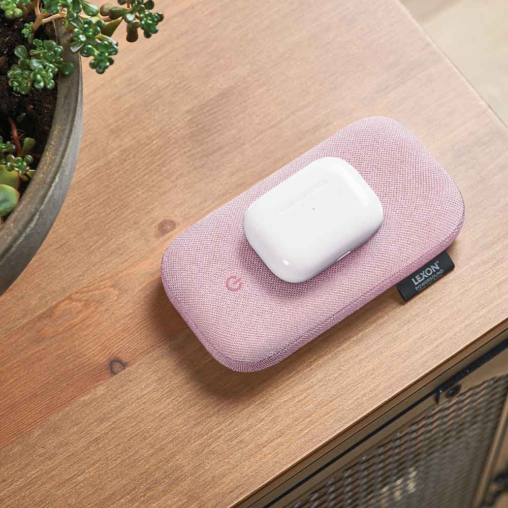 מטען נייד ורמקול POWERSOUND ורוד