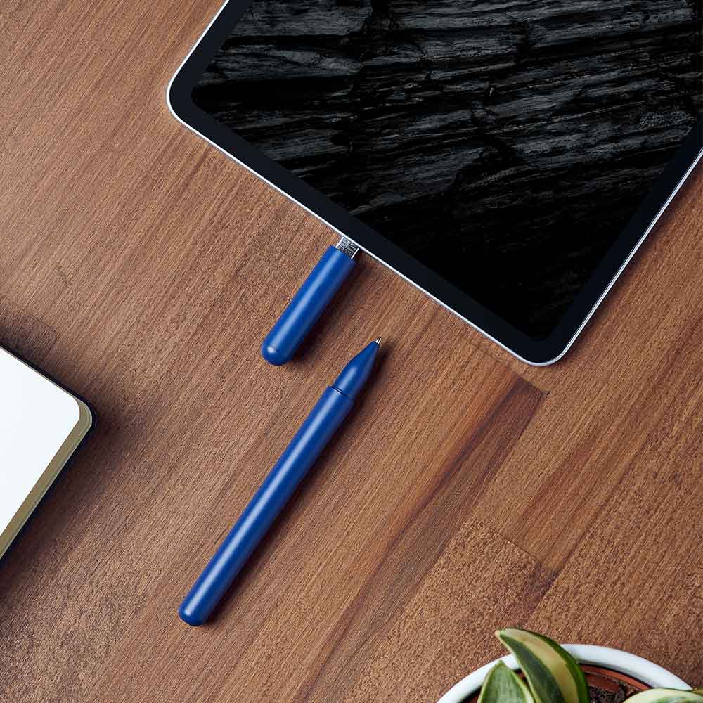 עט + כונן USB-C - כחול