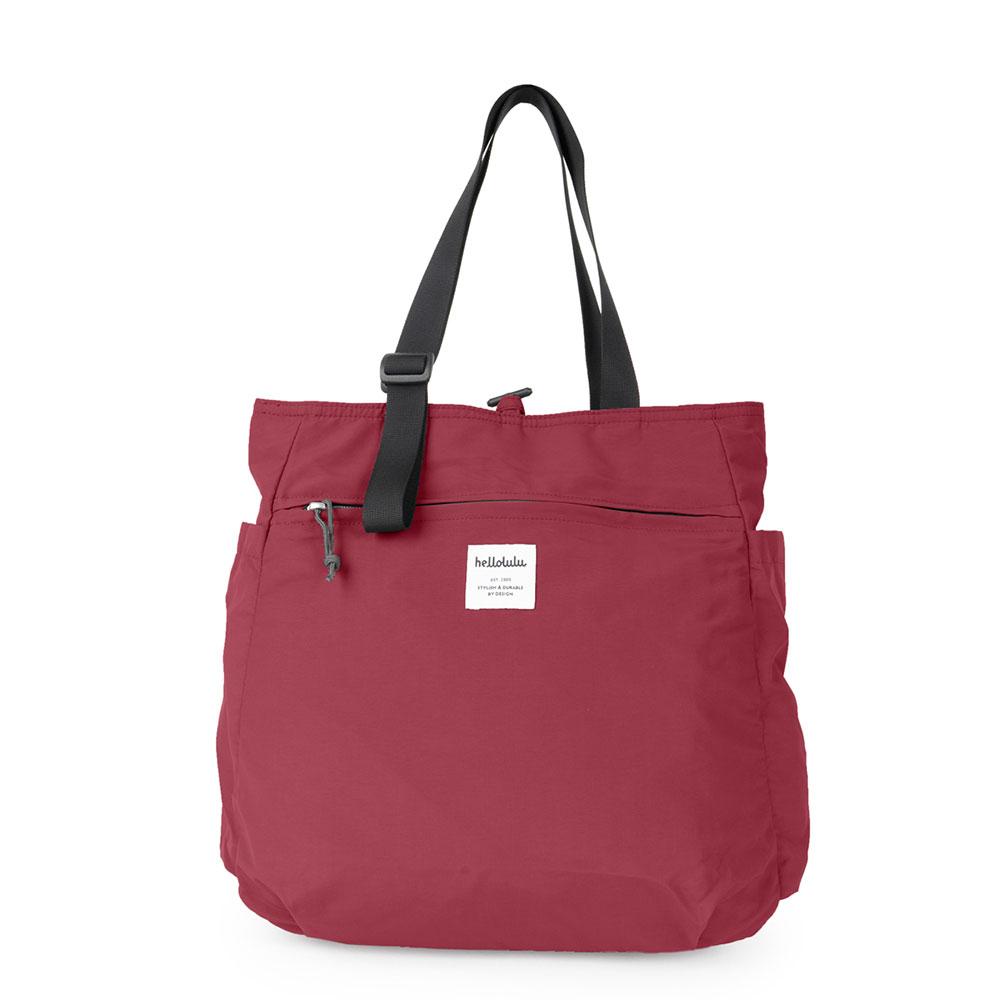 תיק tote דו צדדי - אדום\ורוד HELLOLULU