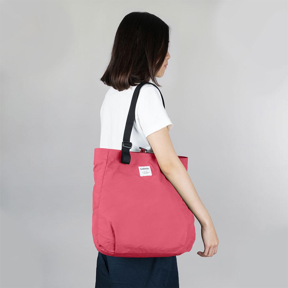 תיק tote דו צדדי - אדום\ורוד HELLOLULU דומגנית 02