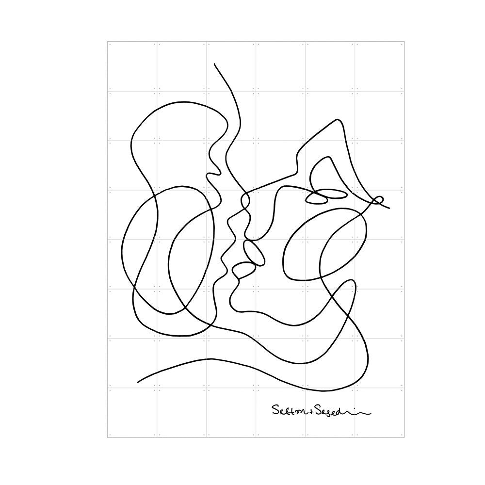 תמונת הרכבה Graphic נשיקה