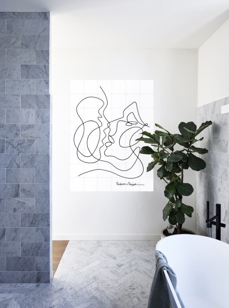 תמונת הרכבה Graphic נשיקה