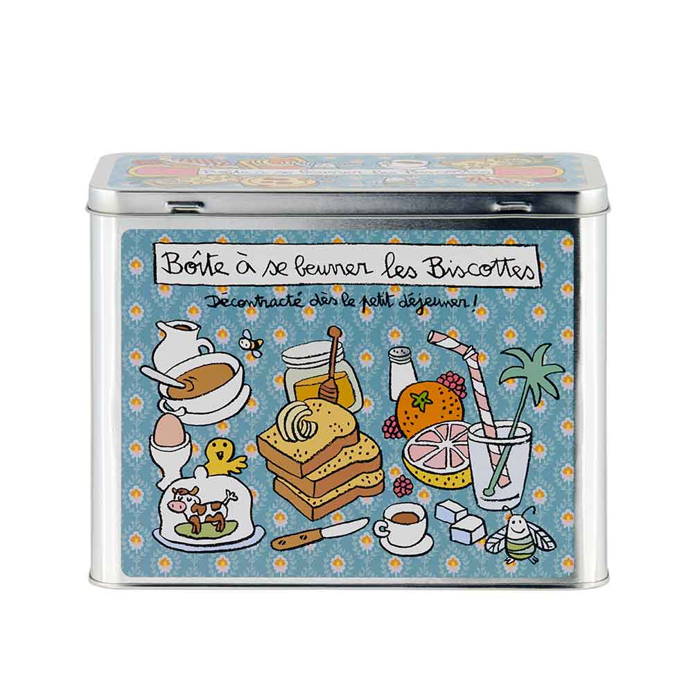 Square metal box L breakfast