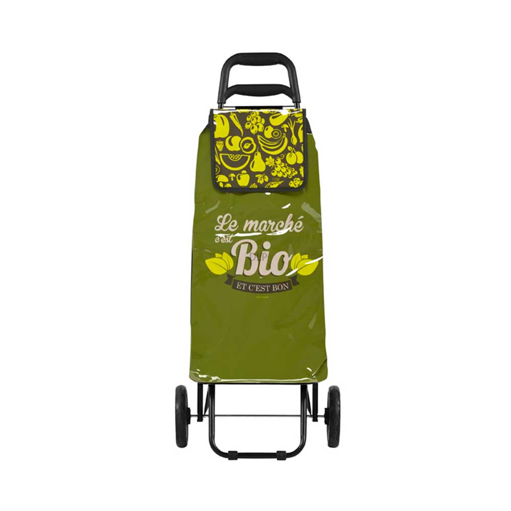 עגלת שוק פירות ירוק