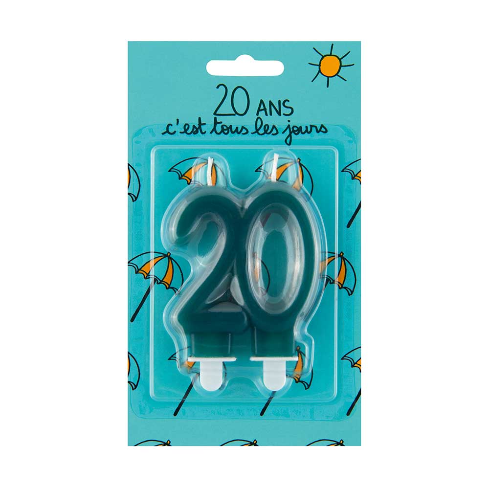 נר יום הולדת 20