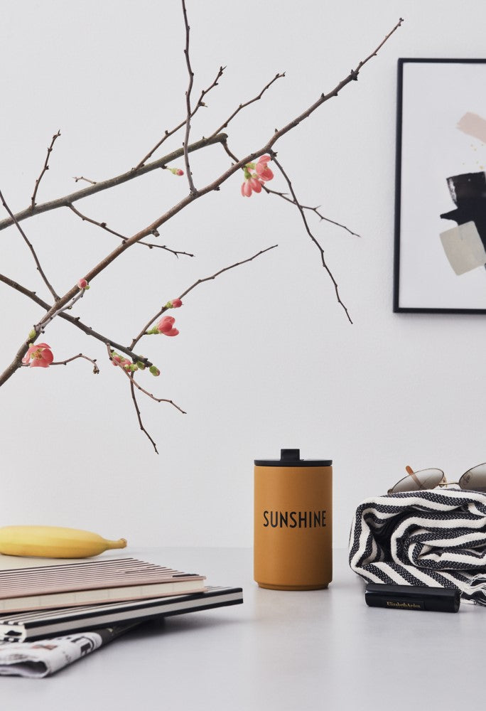 כוס שתיה תרמית חרדל SUN